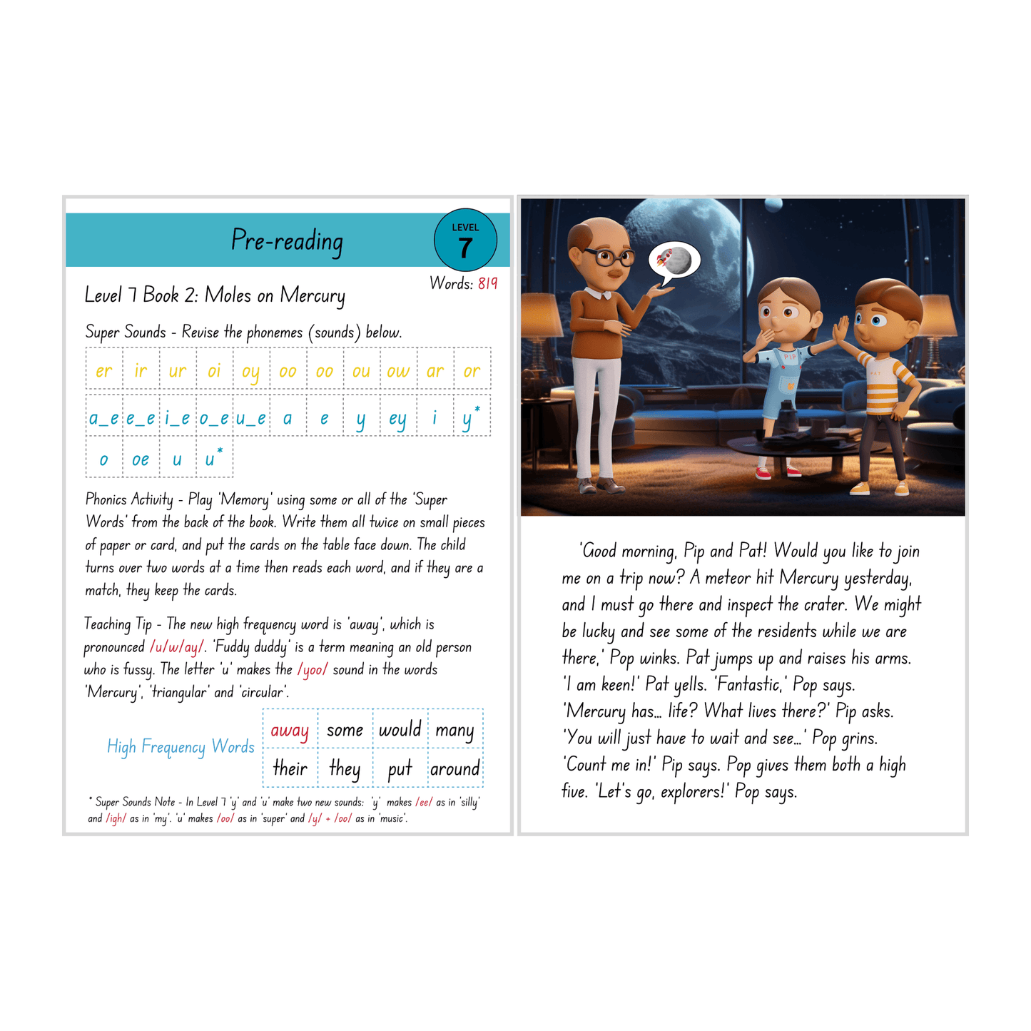 Moles on Mercury (Level 7 Book 2 - Fiction Series) - SuperLit Readers by EPlatform Limited