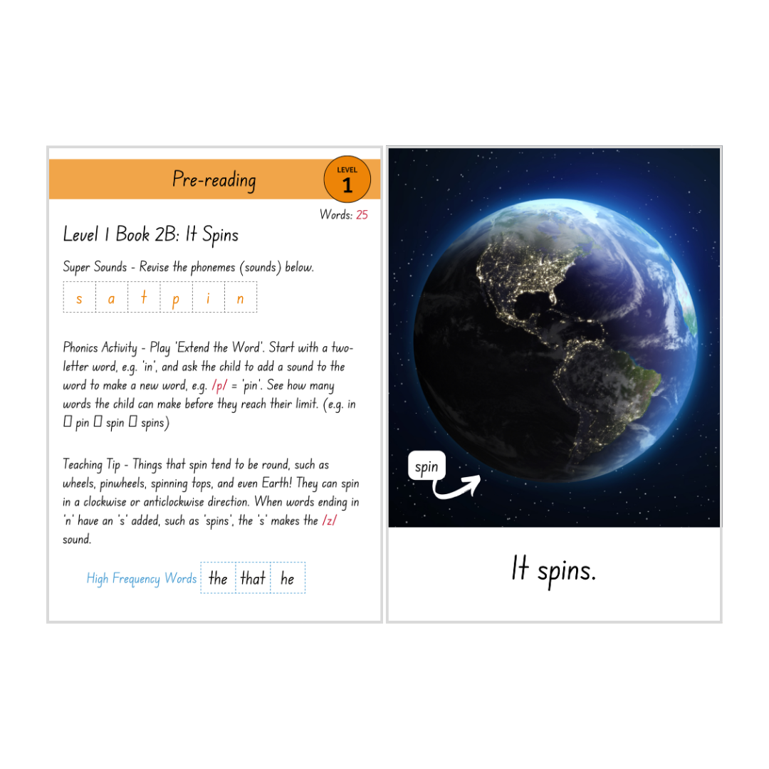 It Spins (Level 1 Book 2B - Non-Fiction Series B)