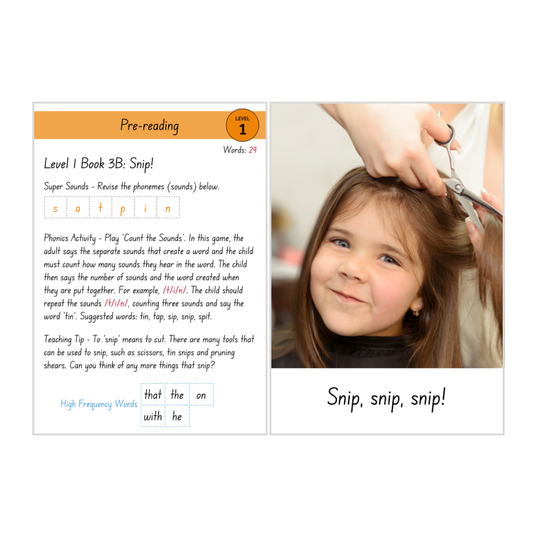 Snip! (Level 1 Book 3B - Non-Fiction Series B)
