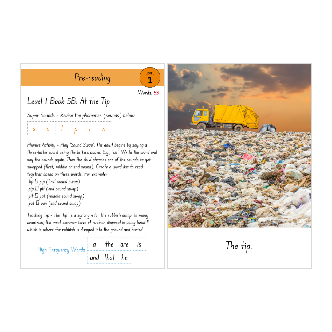 At the Tip! (Level 1 Book 5B - Non-Fiction Series B)