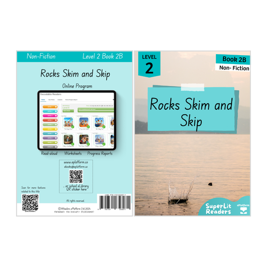 Rocks Skim and Skip (Level 2 Book 2B - Non-Fiction Series B)