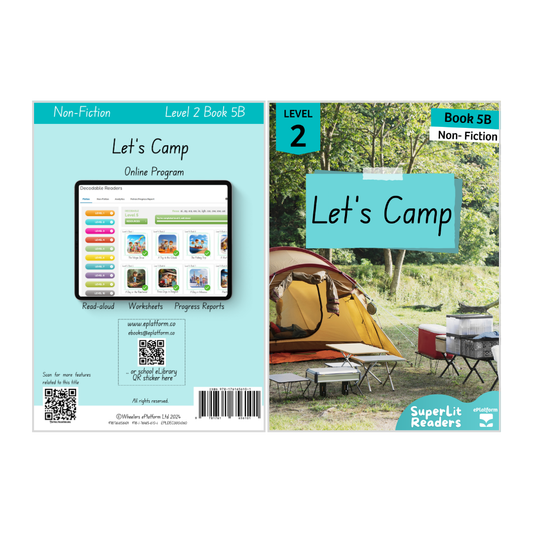 Let's Camp (Level 2 Book 5B - Non-Fiction Series B)