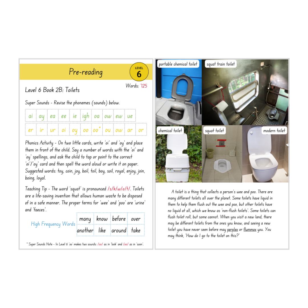 Toilets (Level 6 Book 2B - Non-Fiction Series B)