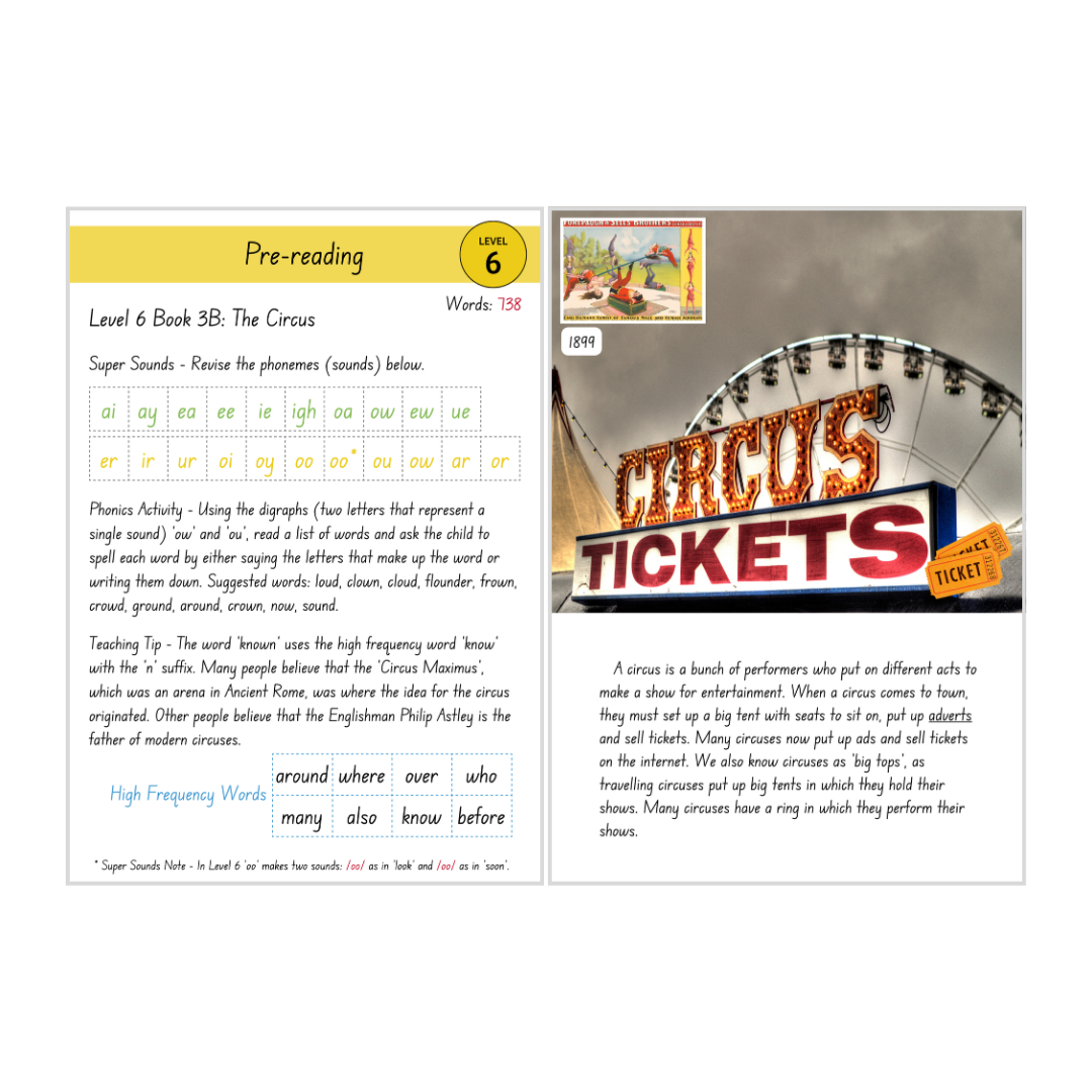 The Circus (Level 6 Book 3B - Non-Fiction Series B)