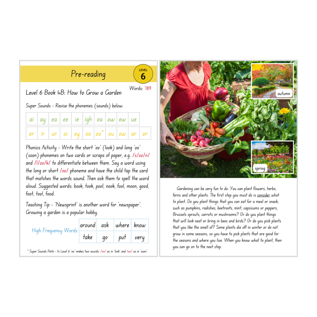 How to Grow a Garden (Level 6 Book 4B - Non-Fiction Series B)