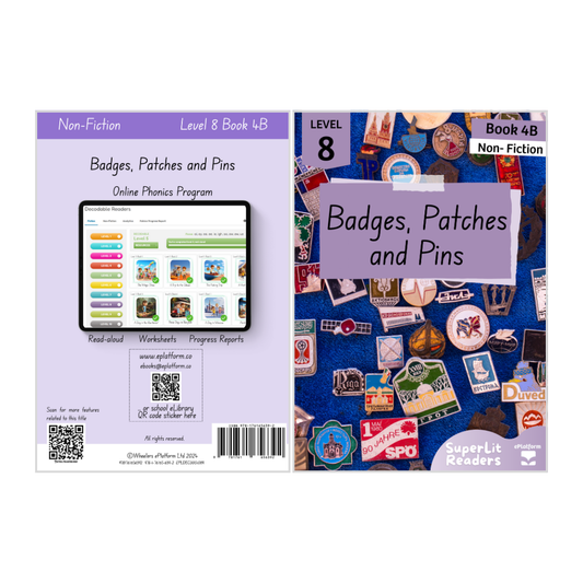 Badges, Patches and Pins (Level 8 Book 4B - Non-Fiction Series B)