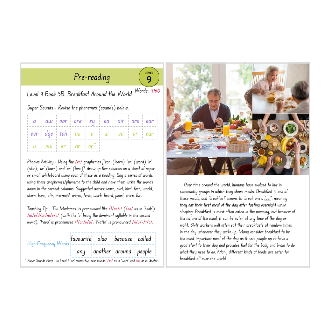 Breakfast Around the World (Level 9 Book 3B - Non-Fiction Series B)