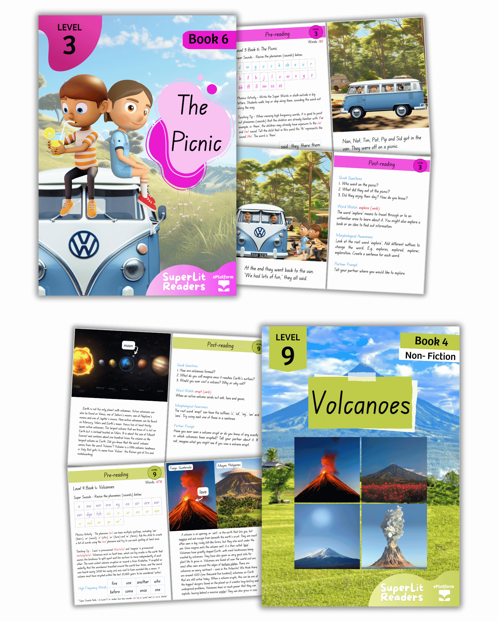 A look inside the Fiction and Non-Fiction decodable books