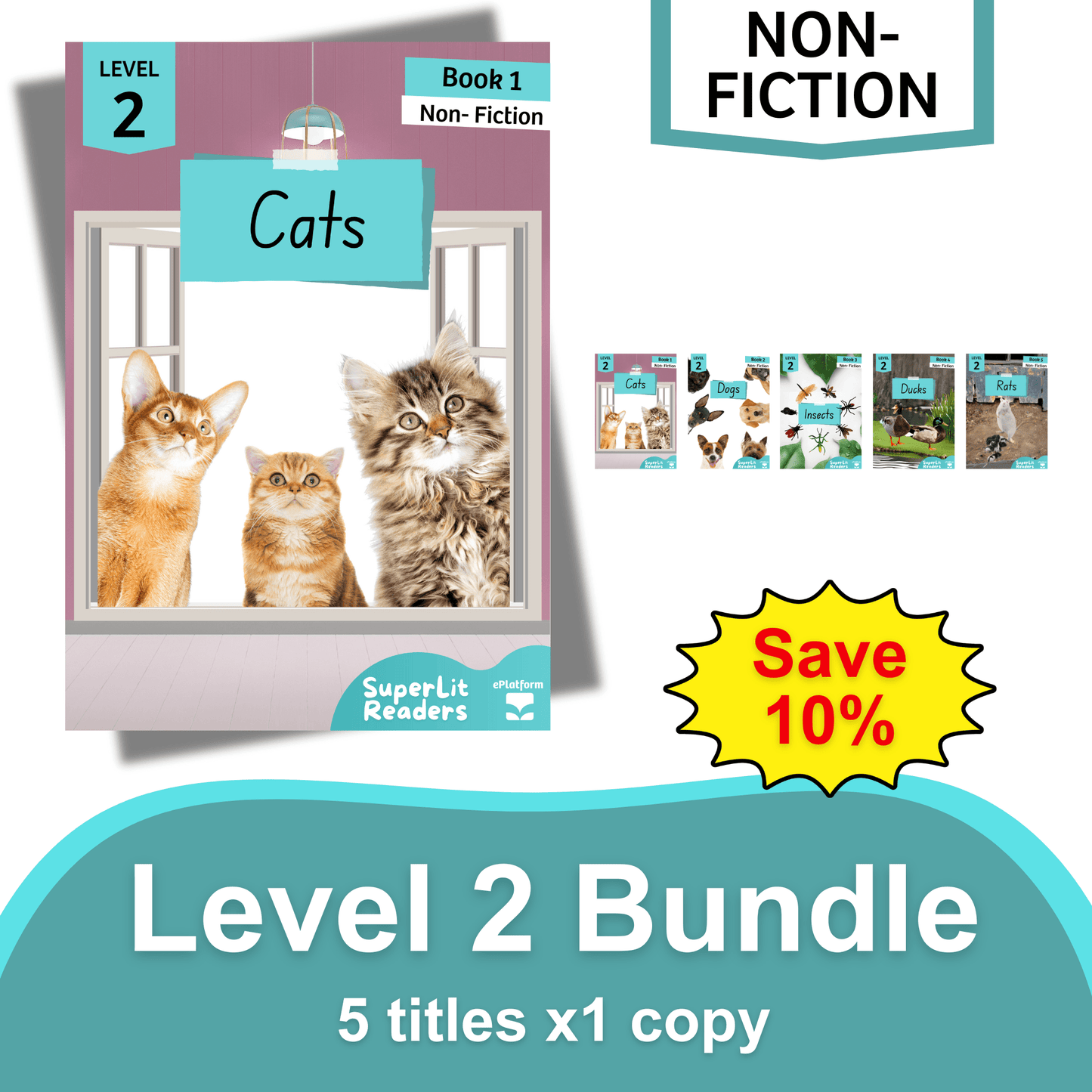 Non-Fiction Level 2 Bundle - SuperLit Readers by EPlatform Limited