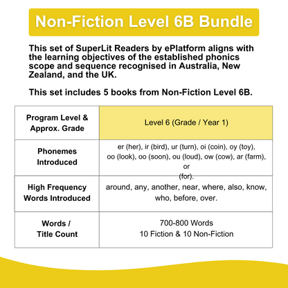 Non-Fiction Level 6B Bundle