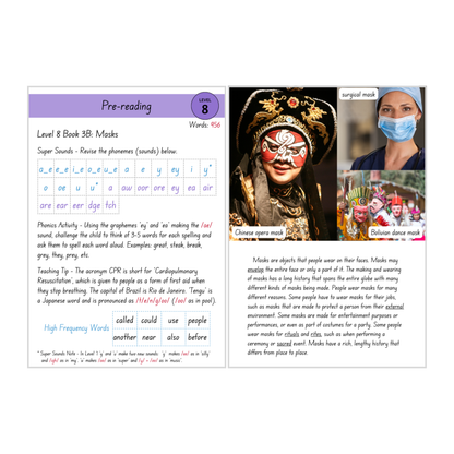 Masks (Level 8 Book 3B - Non-Fiction Series B)