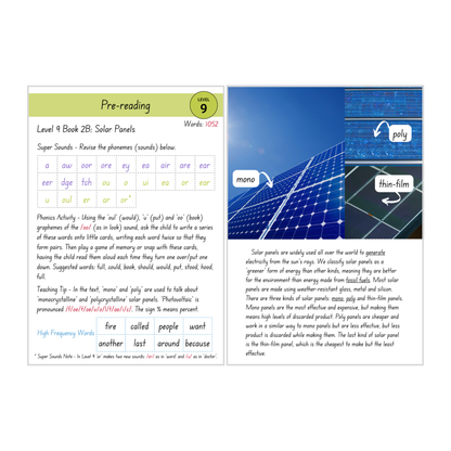 Solar Panels (Level 9 Book 2B - Non-Fiction Series B)