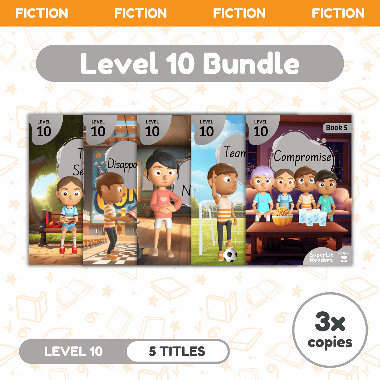 SuperLit Phonics Decodable Readers Fiction Level 10 Three Sets