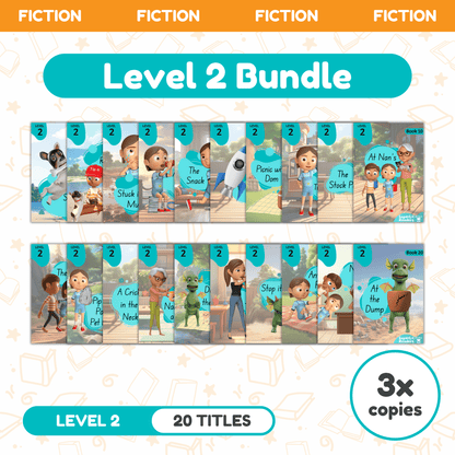 SuperLit Phonics Decodable Readers Fiction Level 2 Three Sets