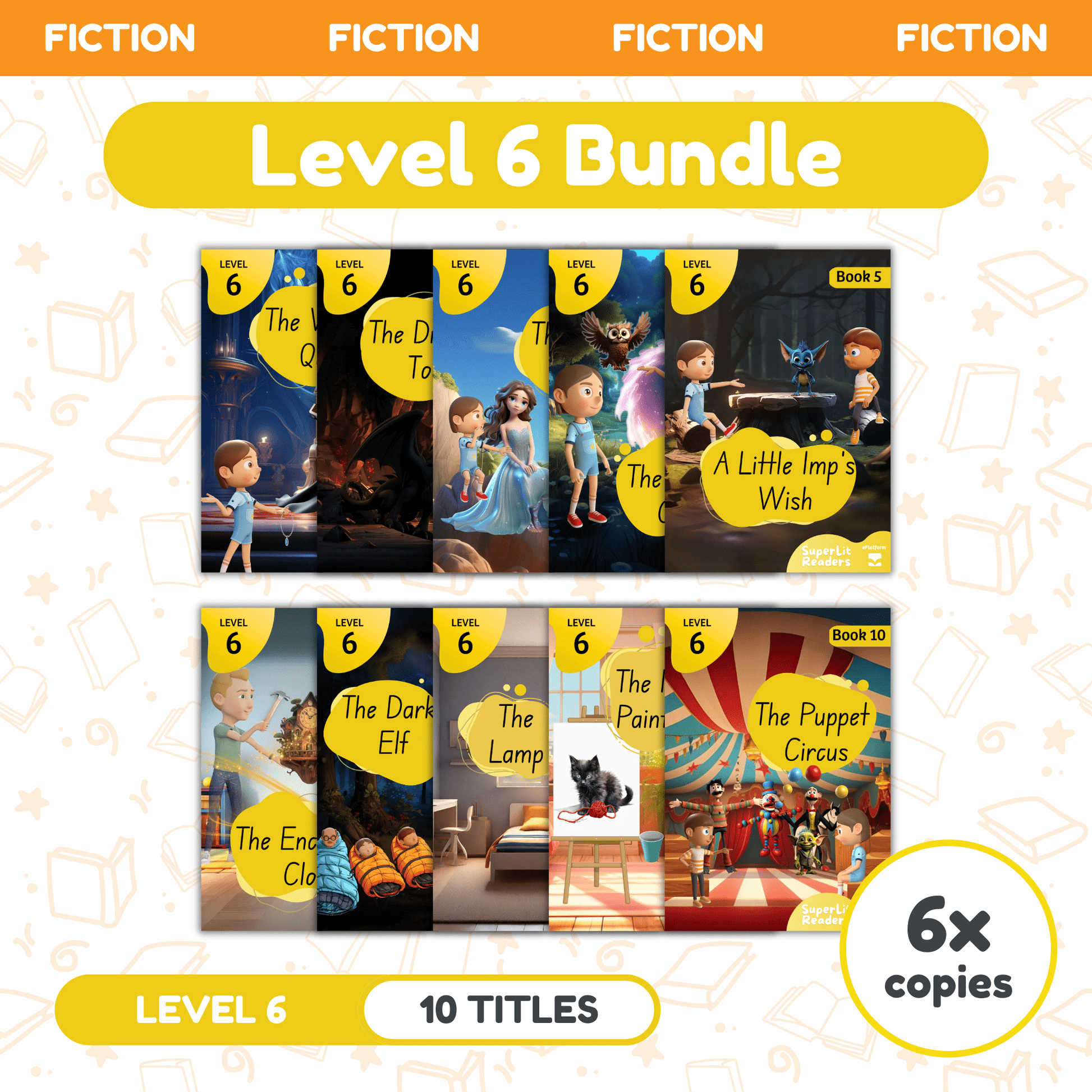 SuperLit Phonics Decodable Readers Fiction Level 6 Six Sets