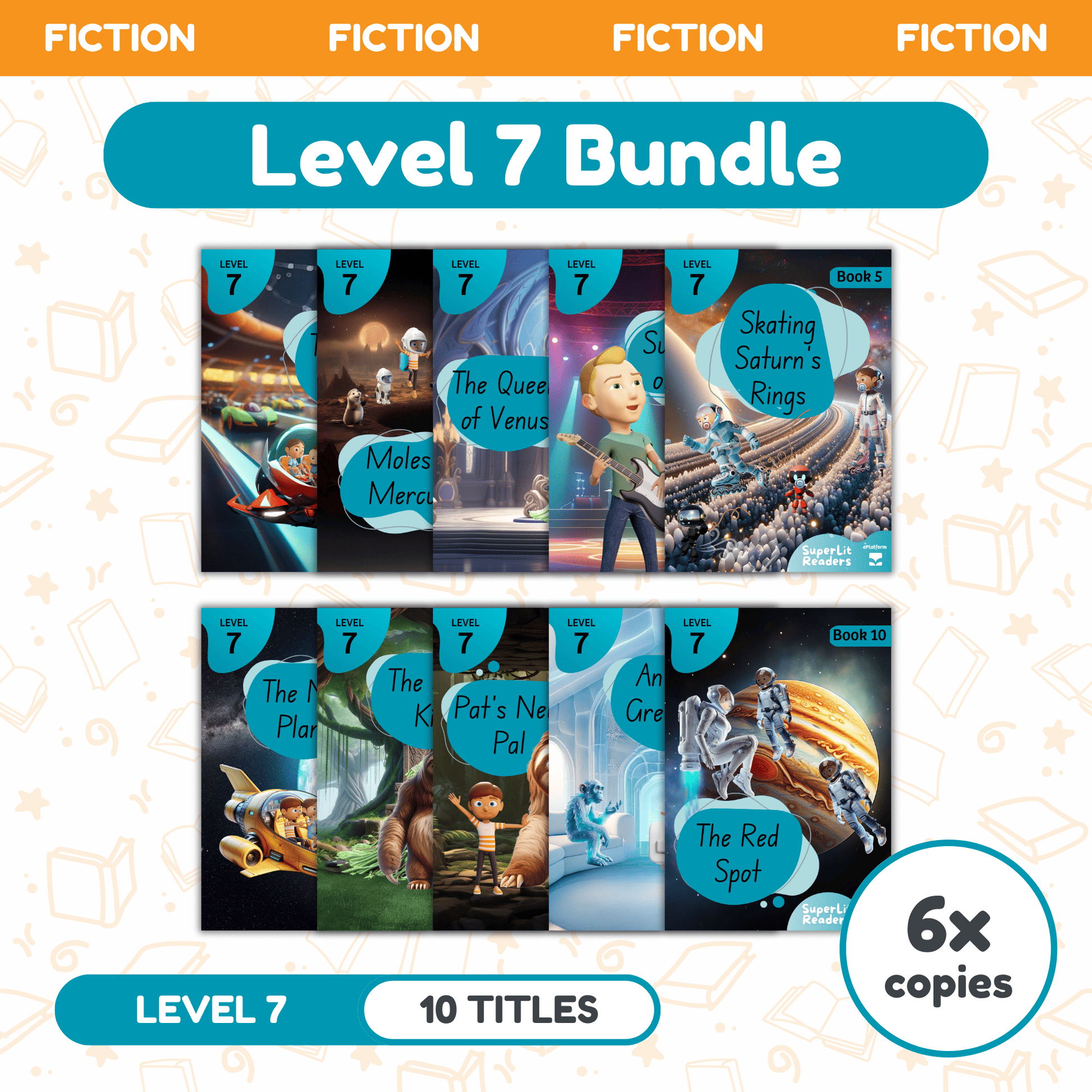 SuperLit Phonics Decodable Readers Fiction Level 7 Six Sets