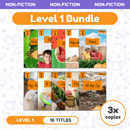 SuperLit Phonics Decodable Readers Non Fiction Level 1 Three Sets
