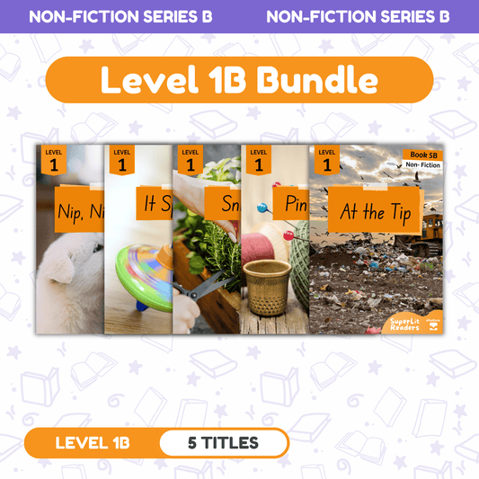 SuperLit Phonics Decodable Readers Non Fiction Level 1B Single Set
