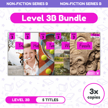 SuperLit Phonics Decodable Readers Non Fiction Level 3B Three Sets