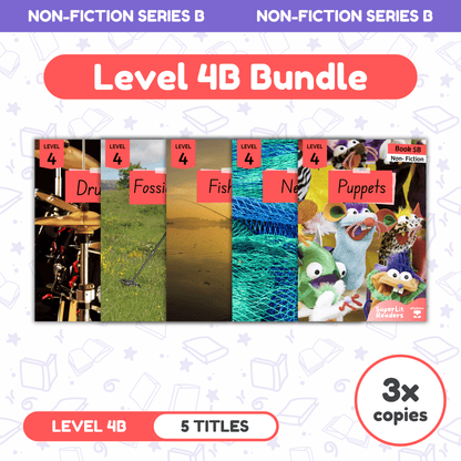 SuperLit Phonics Decodable Readers Non Fiction Level 4B Three Sets