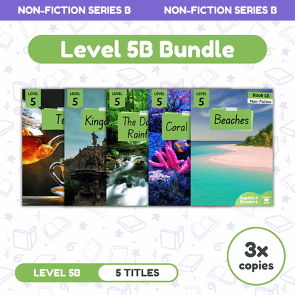 SuperLit Phonics Decodable Readers Non Fiction Level 5B Three Sets