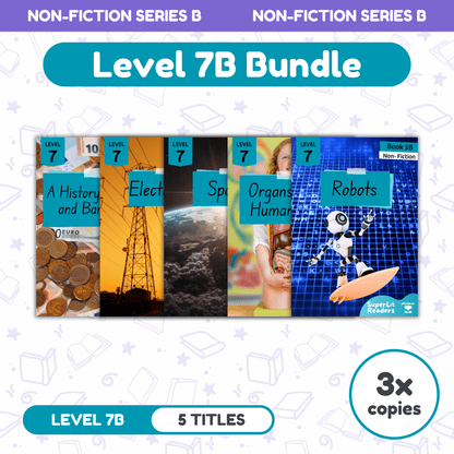 SuperLit Phonics Decodable Readers Non Fiction Level 7B Three Sets