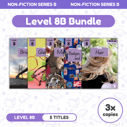 SuperLit Phonics Decodable Readers Non Fiction Level 8B Three Sets
